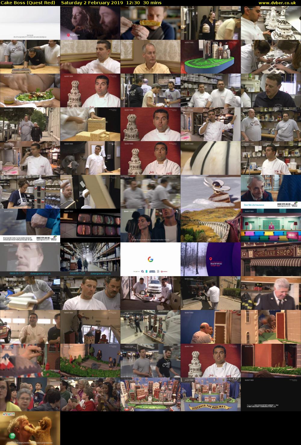 Cake Boss (Quest Red) Saturday 2 February 2019 12:30 - 13:00