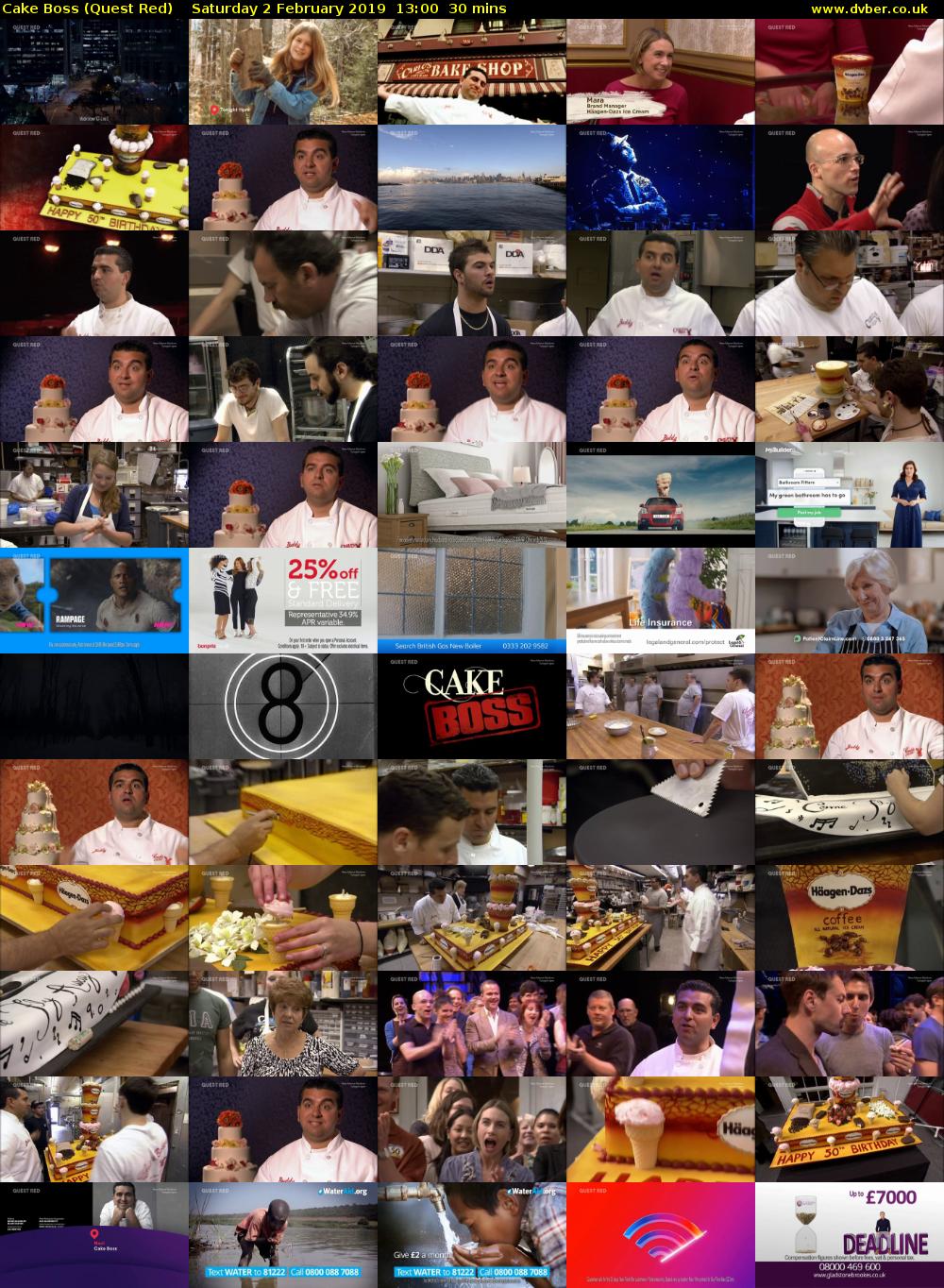 Cake Boss (Quest Red) Saturday 2 February 2019 13:00 - 13:30