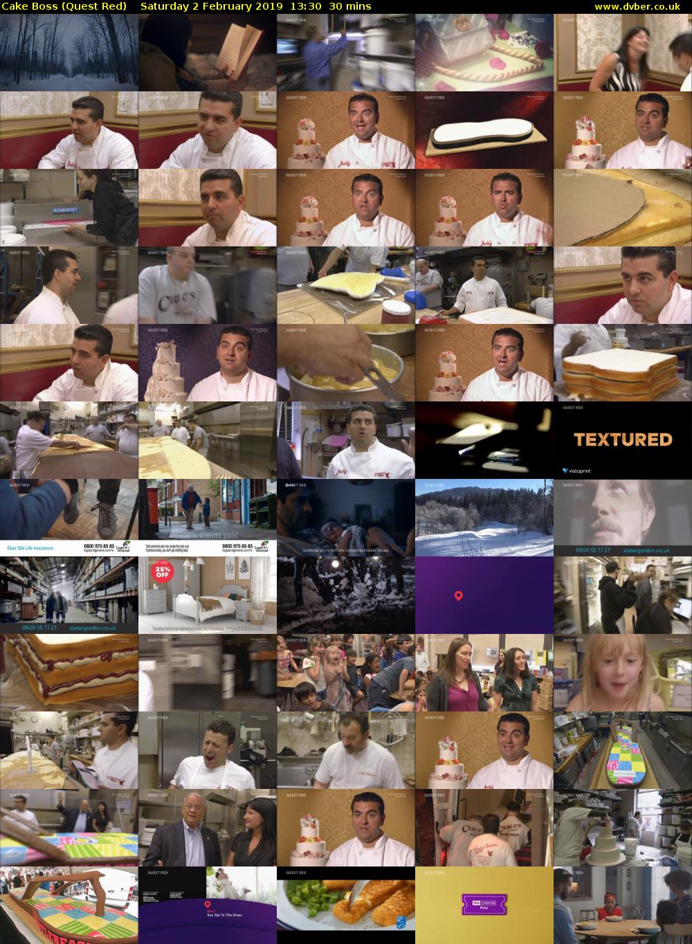 Cake Boss (Quest Red) Saturday 2 February 2019 13:30 - 14:00