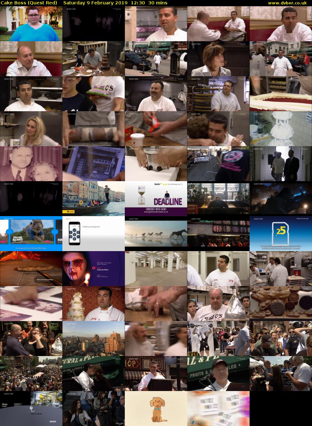 Cake Boss (Quest Red) Saturday 9 February 2019 12:30 - 13:00