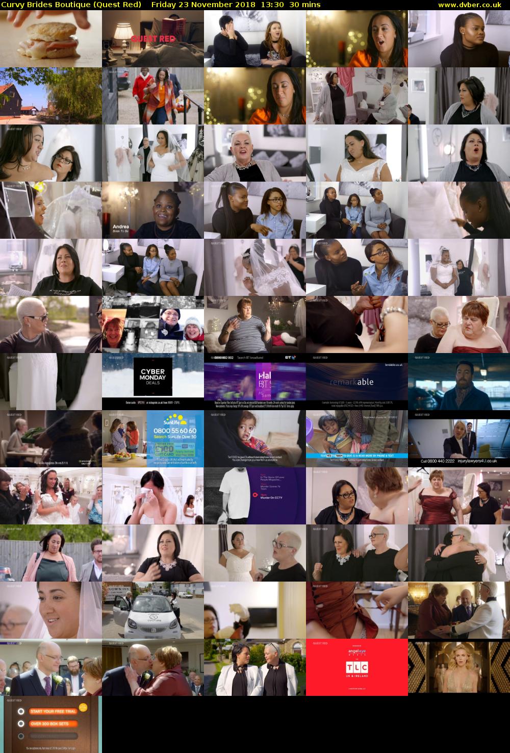 Curvy Brides Boutique (Quest Red) Friday 23 November 2018 13:30 - 14:00