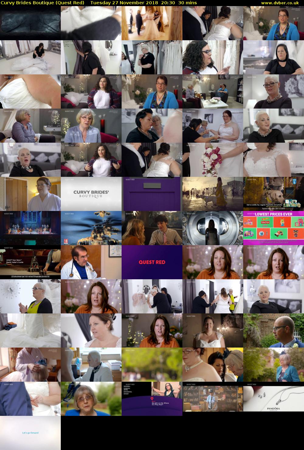 Curvy Brides Boutique (Quest Red) Tuesday 27 November 2018 20:30 - 21:00