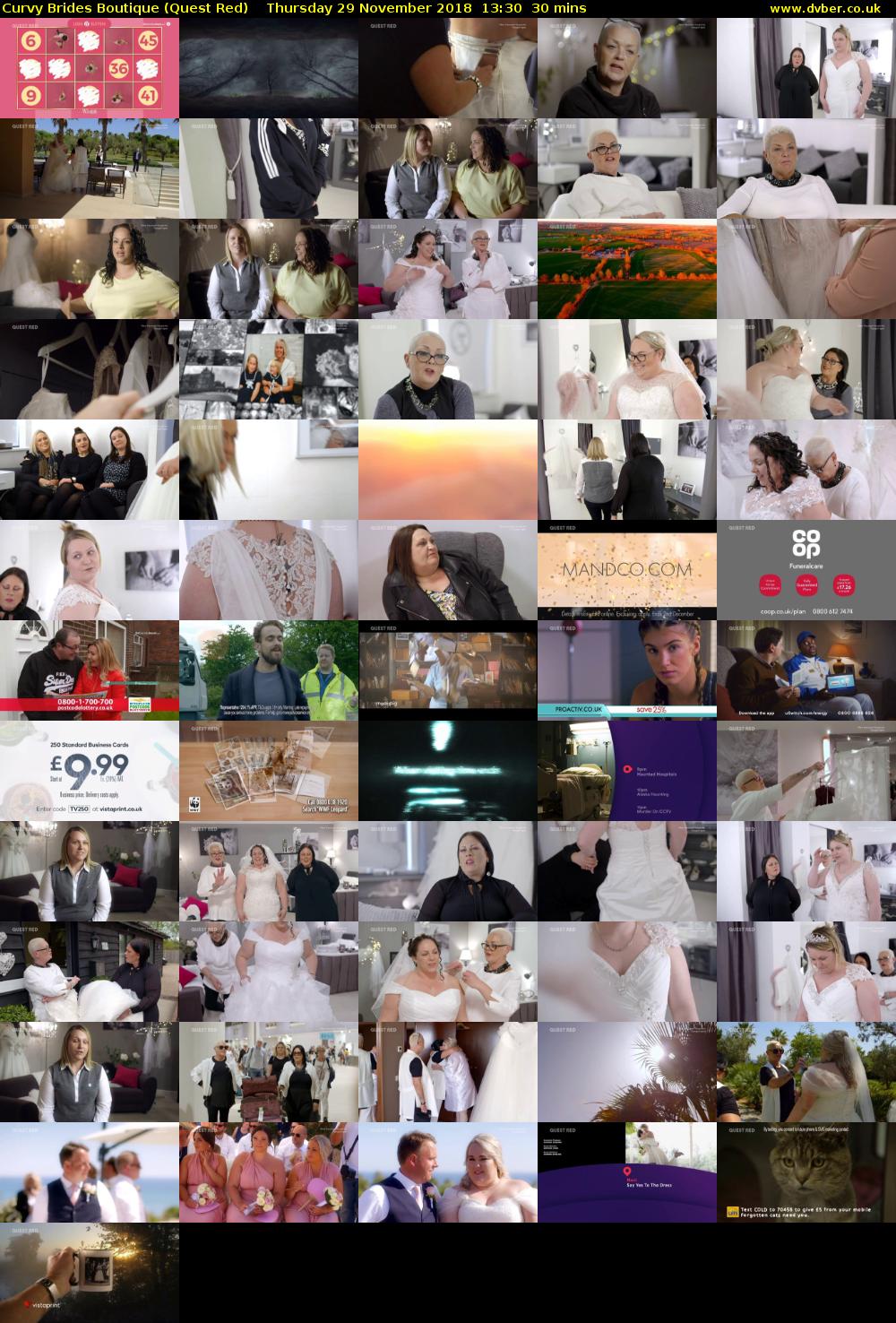 Curvy Brides Boutique (Quest Red) Thursday 29 November 2018 13:30 - 14:00