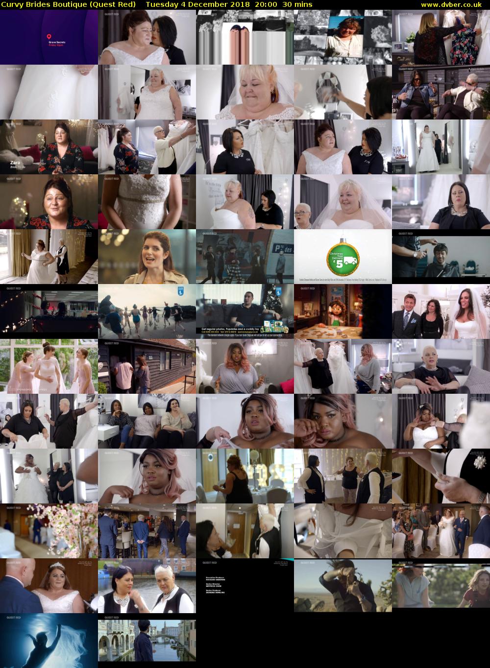 Curvy Brides Boutique (Quest Red) Tuesday 4 December 2018 20:00 - 20:30