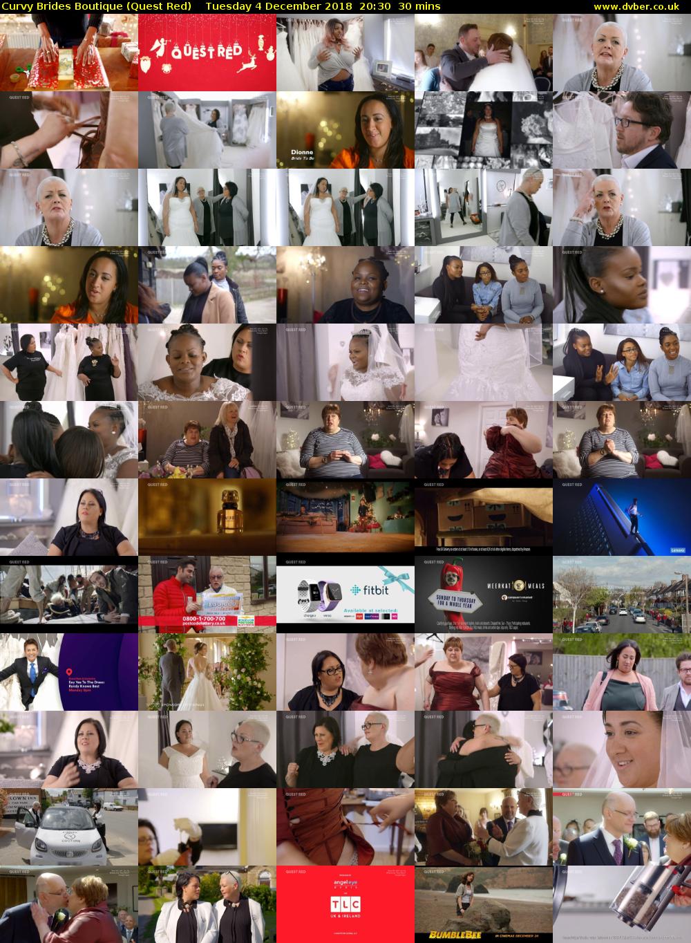 Curvy Brides Boutique (Quest Red) Tuesday 4 December 2018 20:30 - 21:00