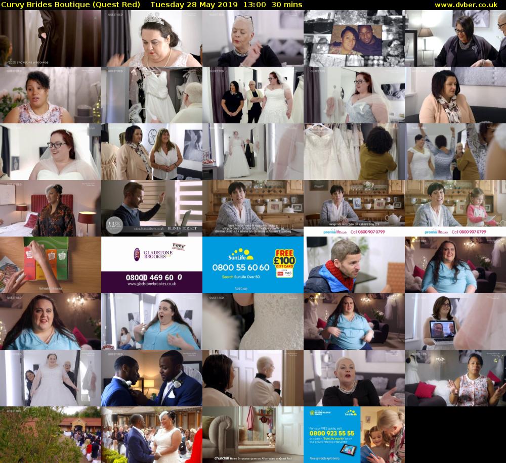Curvy Brides Boutique (Quest Red) Tuesday 28 May 2019 13:00 - 13:30