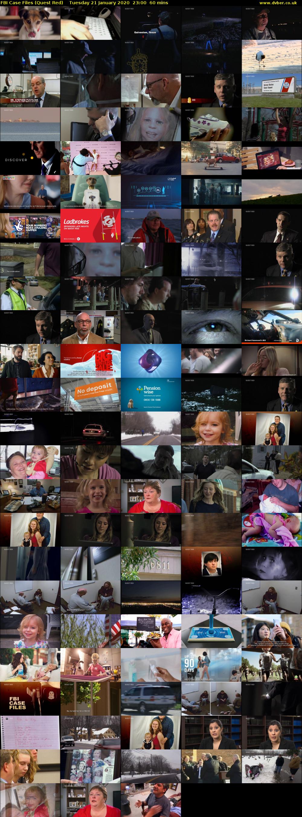 FBI Case Files (Quest Red) Tuesday 21 January 2020 23:00 - 00:00