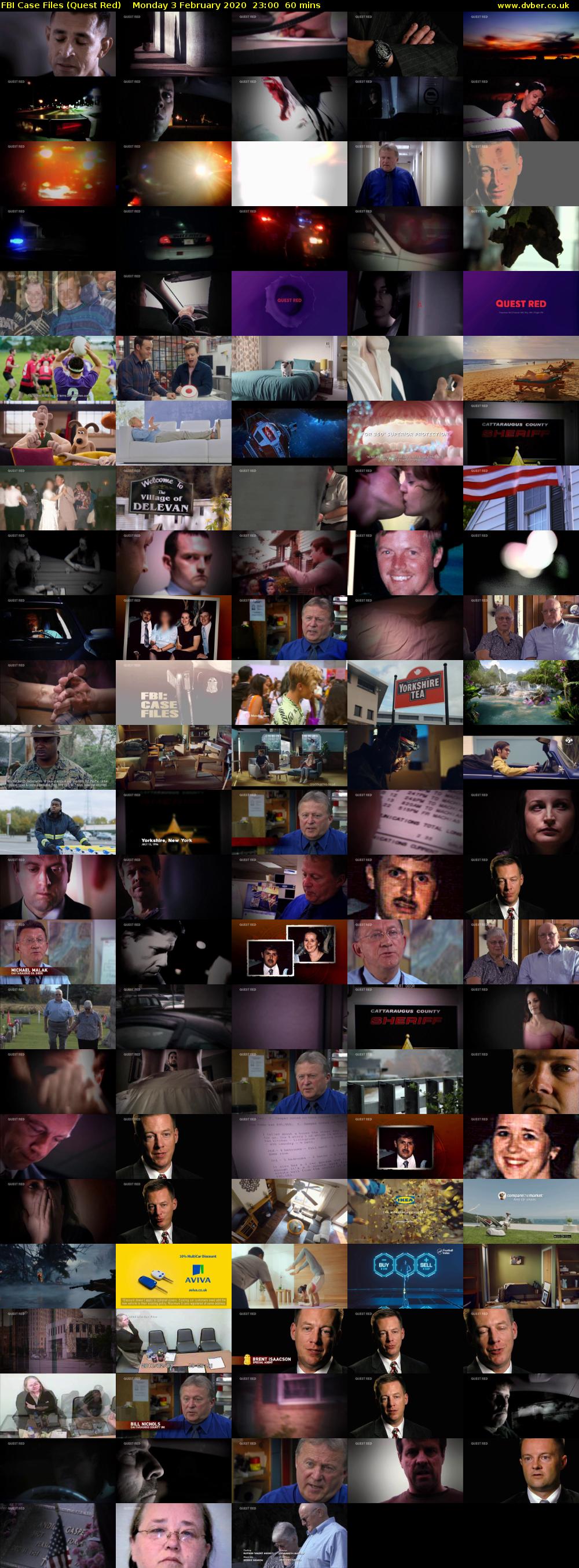 FBI Case Files (Quest Red) Monday 3 February 2020 23:00 - 00:00