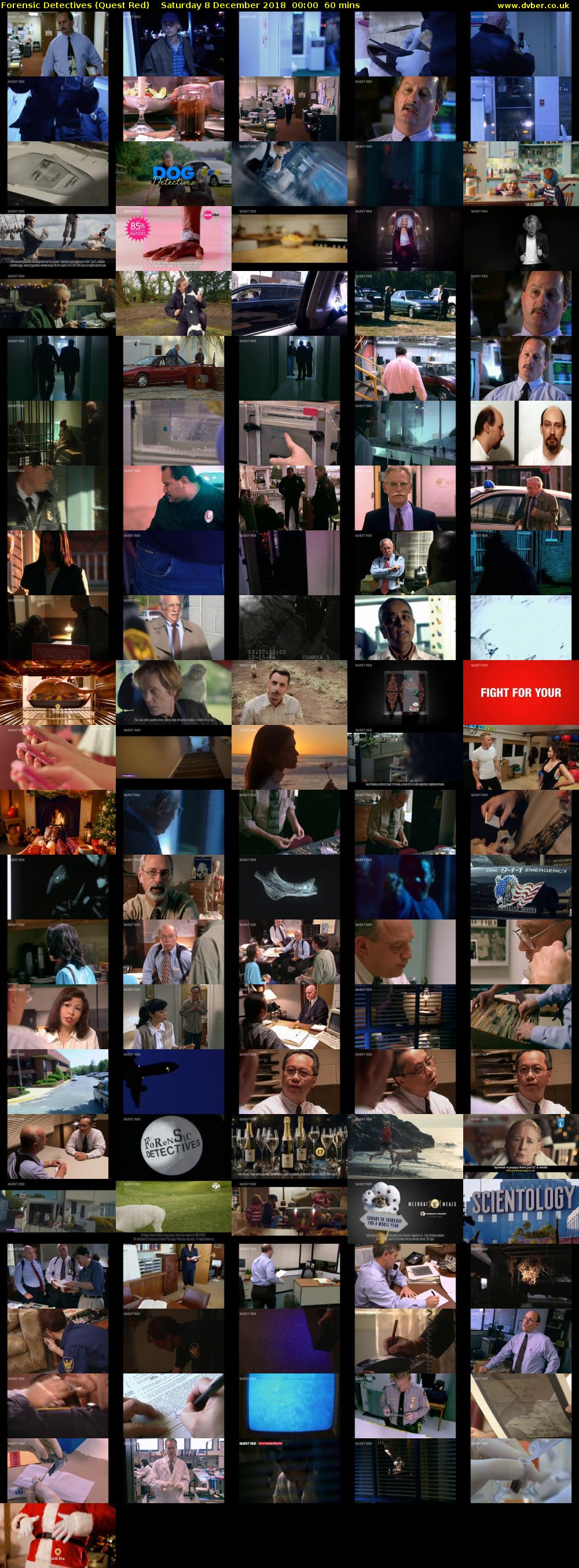 Forensic Detectives (Quest Red) Saturday 8 December 2018 00:00 - 01:00