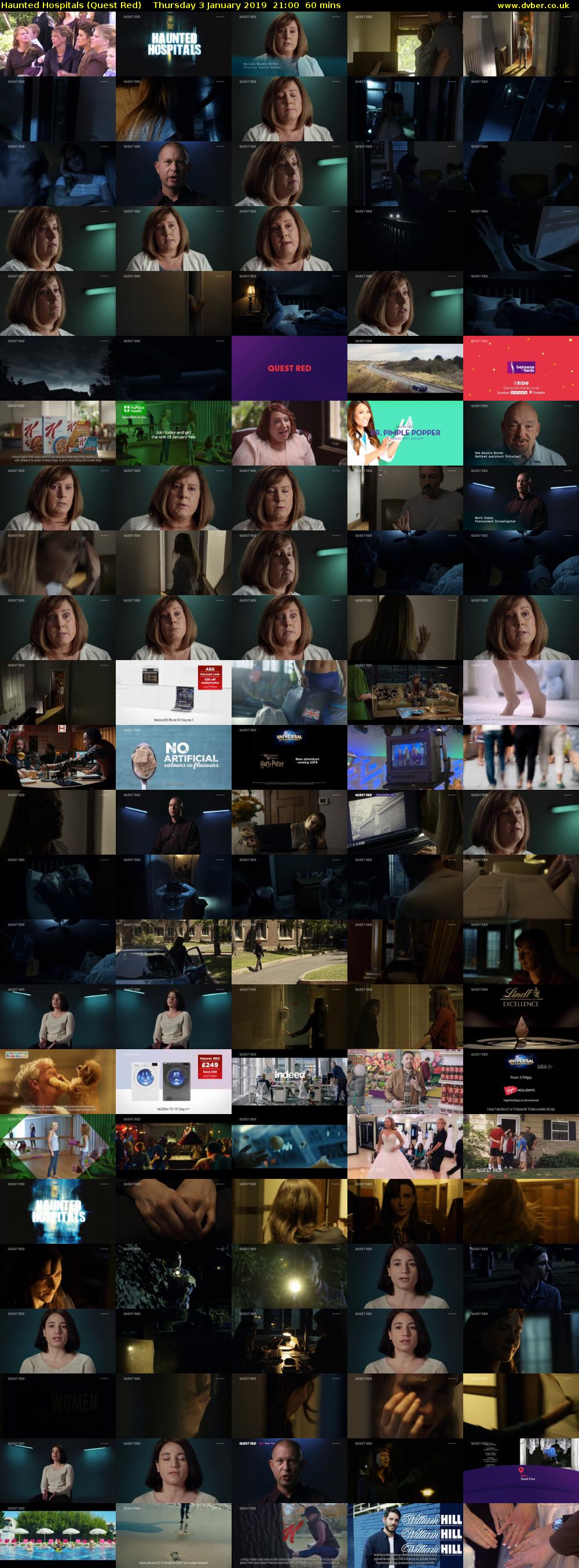 Haunted Hospitals (Quest Red) Thursday 3 January 2019 21:00 - 22:00