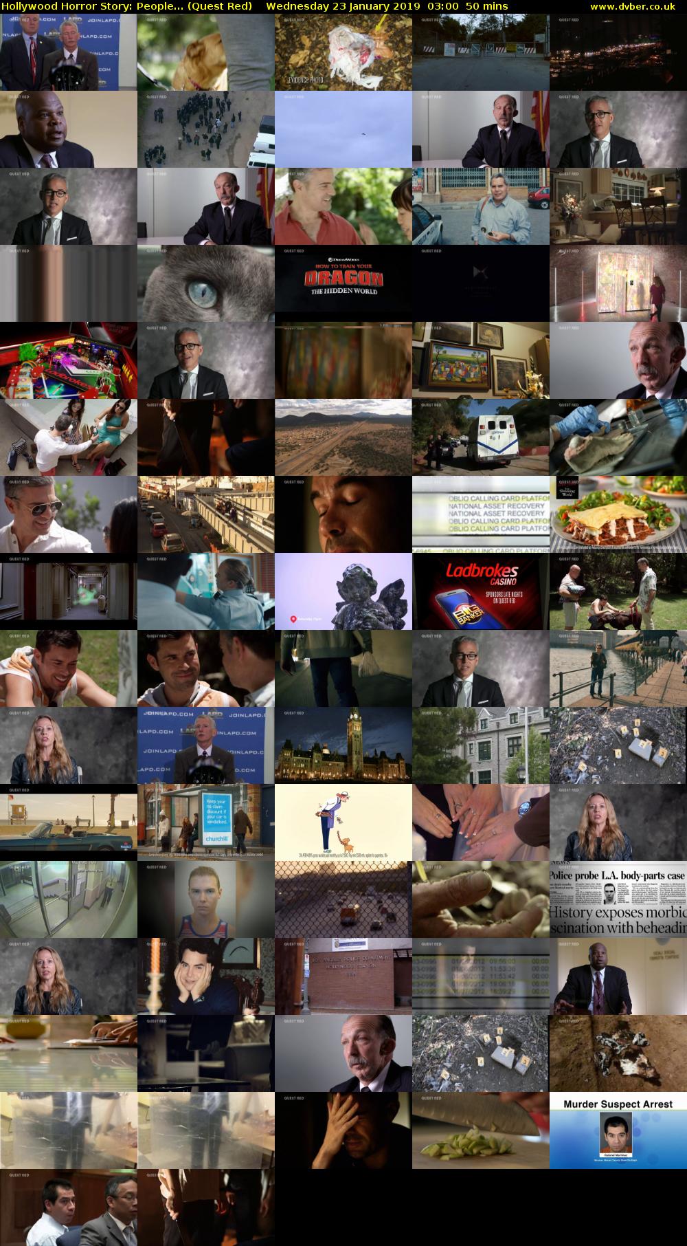 Hollywood Horror Story: People... (Quest Red) Wednesday 23 January 2019 03:00 - 03:50