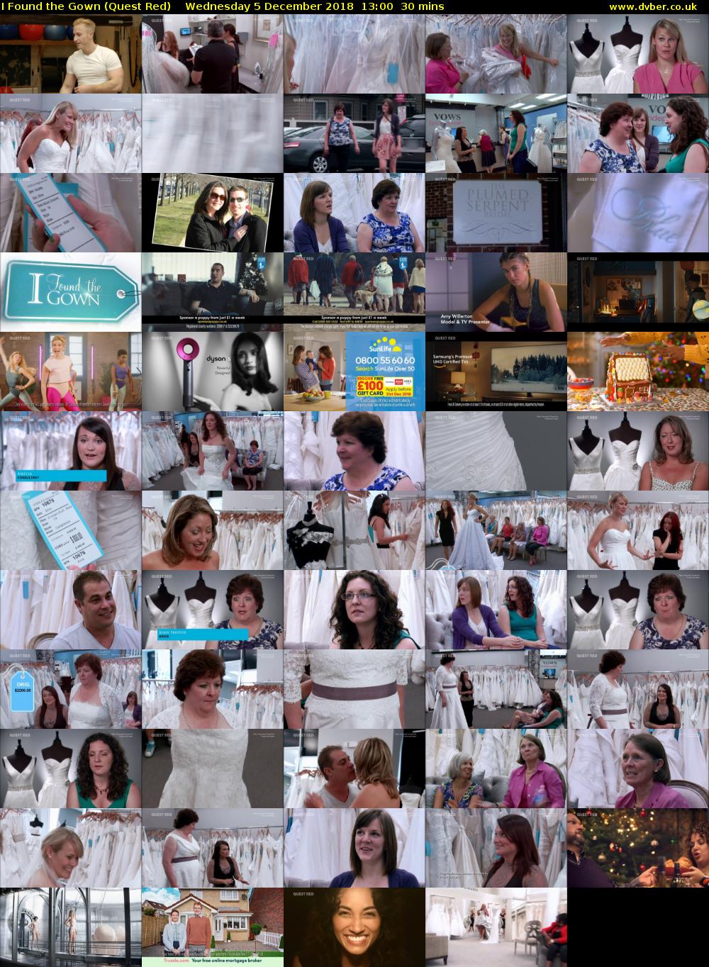 I Found the Gown (Quest Red) Wednesday 5 December 2018 13:00 - 13:30