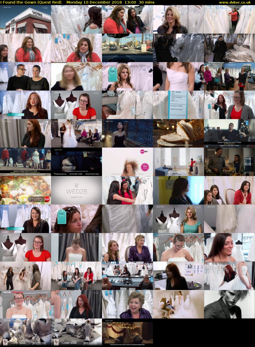 I Found the Gown (Quest Red) Monday 10 December 2018 13:00 - 13:30