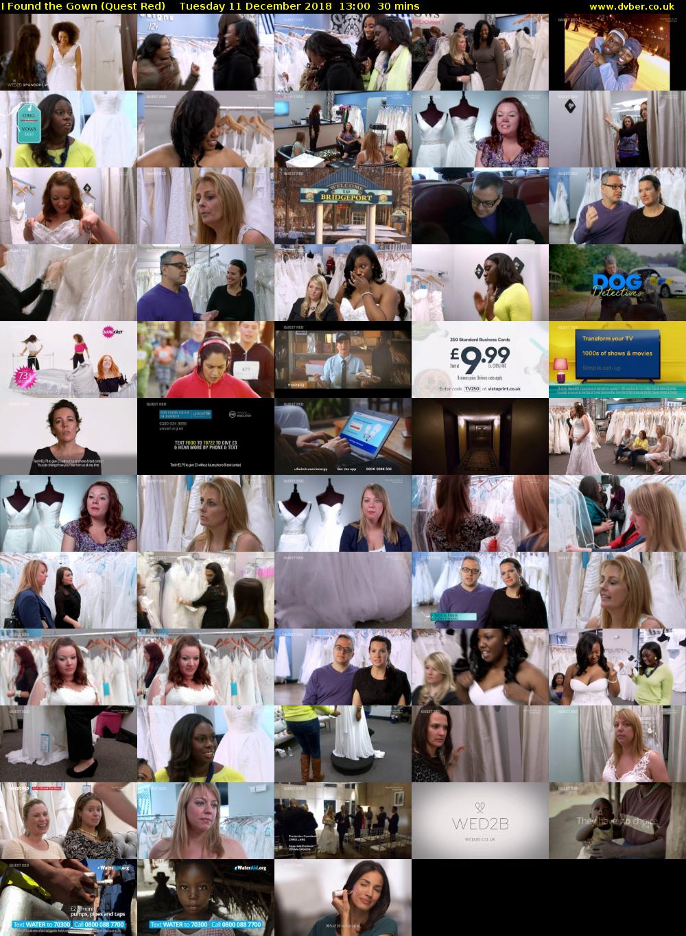 I Found the Gown (Quest Red) Tuesday 11 December 2018 13:00 - 13:30