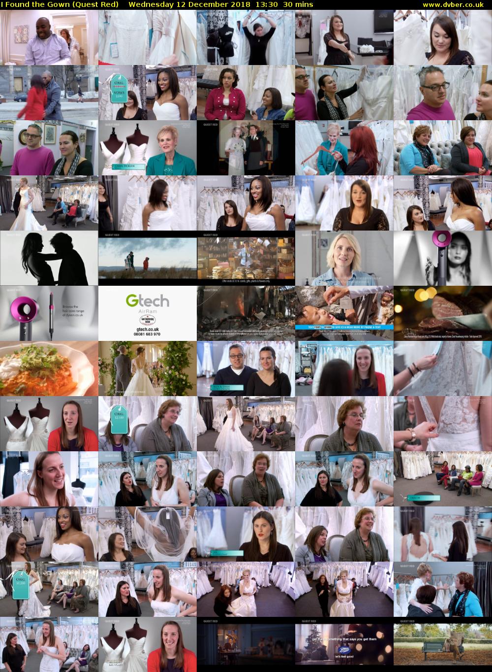 I Found the Gown (Quest Red) Wednesday 12 December 2018 13:30 - 14:00