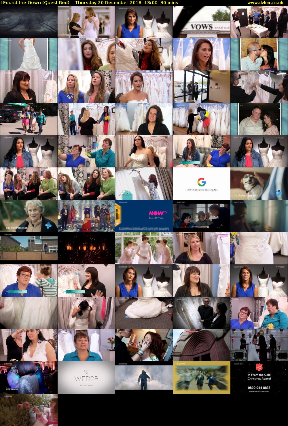 I Found the Gown (Quest Red) Thursday 20 December 2018 13:00 - 13:30