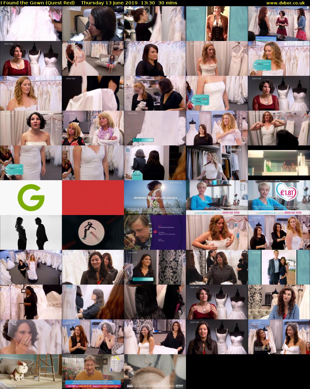 I Found the Gown (Quest Red) Thursday 13 June 2019 13:30 - 14:00