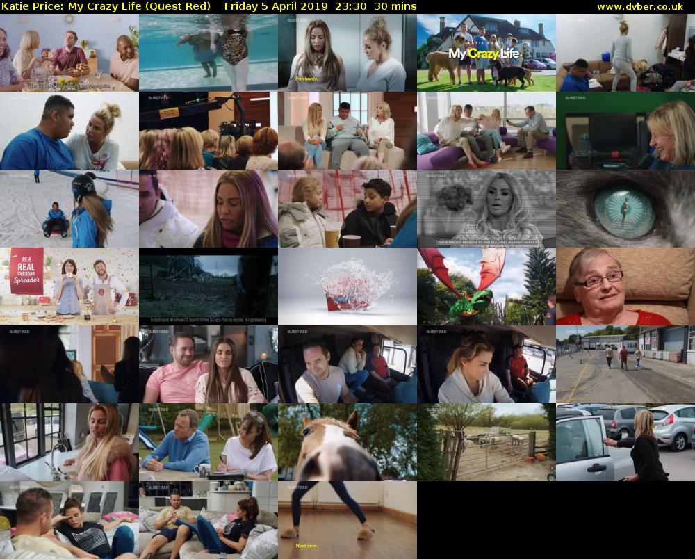 Katie Price: My Crazy Life (Quest Red) Friday 5 April 2019 23:30 - 00:00