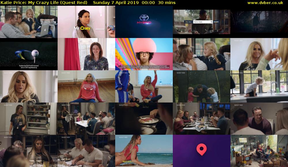Katie Price: My Crazy Life (Quest Red) Sunday 7 April 2019 00:00 - 00:30