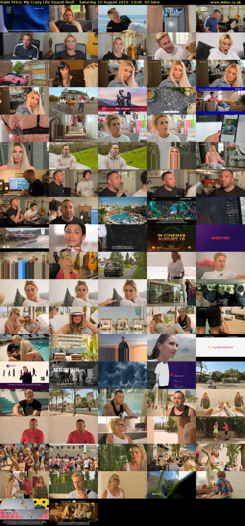 Katie Price: My Crazy Life (Quest Red) Saturday 10 August 2019 13:00 - 14:00