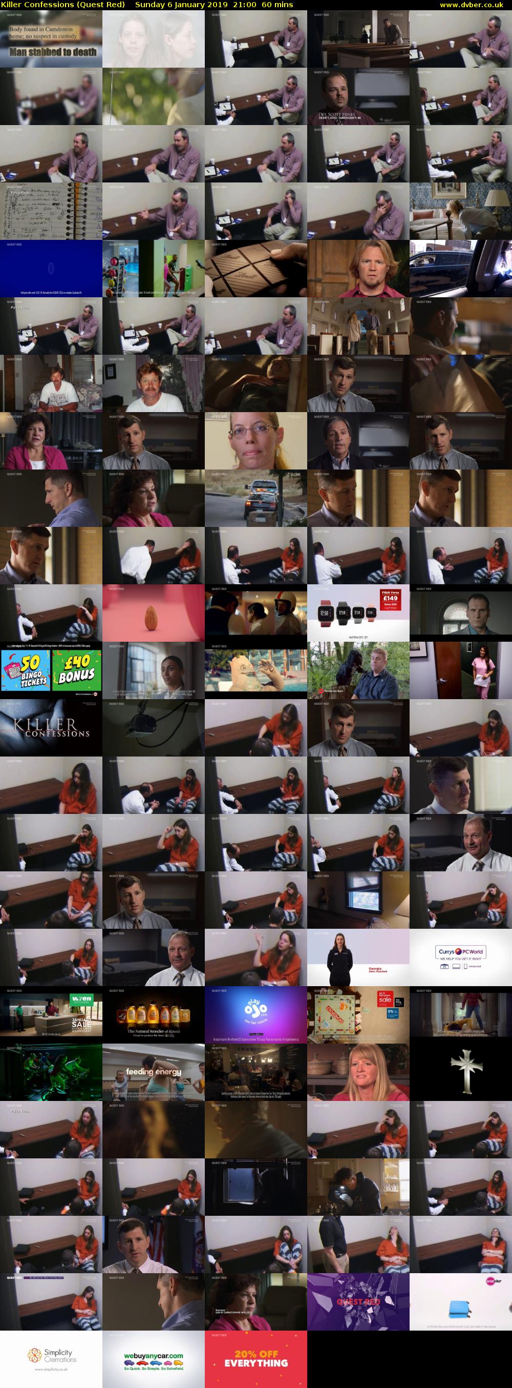 Killer Confessions (Quest Red) Sunday 6 January 2019 21:00 - 22:00