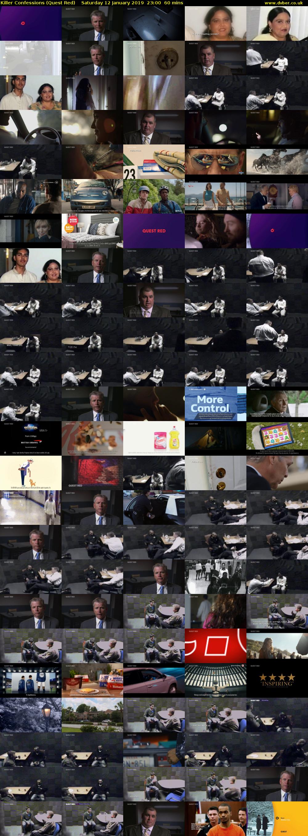 Killer Confessions (Quest Red) Saturday 12 January 2019 23:00 - 00:00