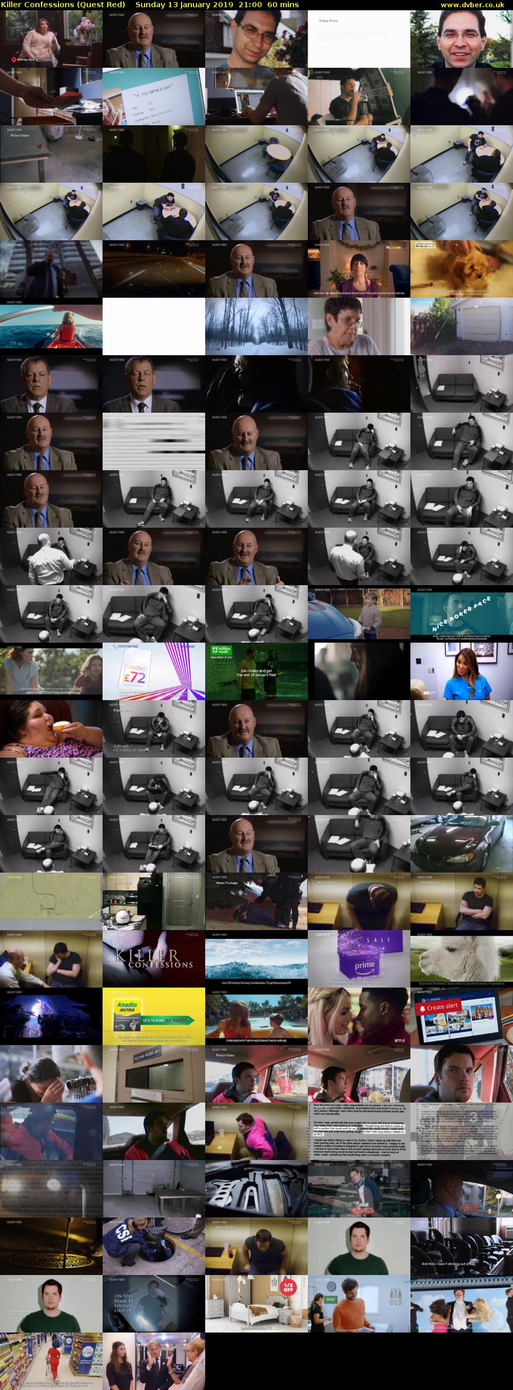 Killer Confessions (Quest Red) Sunday 13 January 2019 21:00 - 22:00