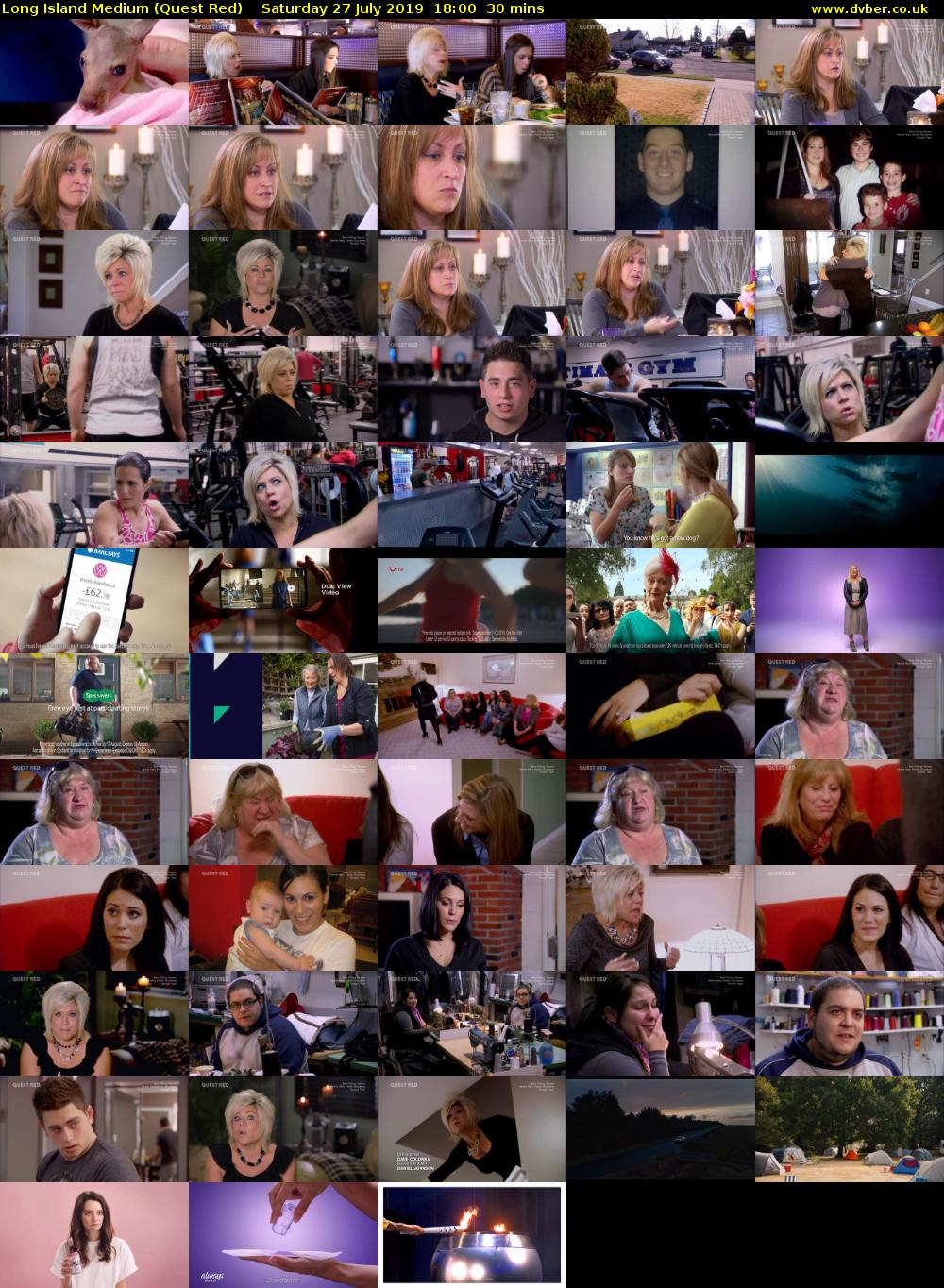 Long Island Medium (Quest Red) Saturday 27 July 2019 18:00 - 18:30