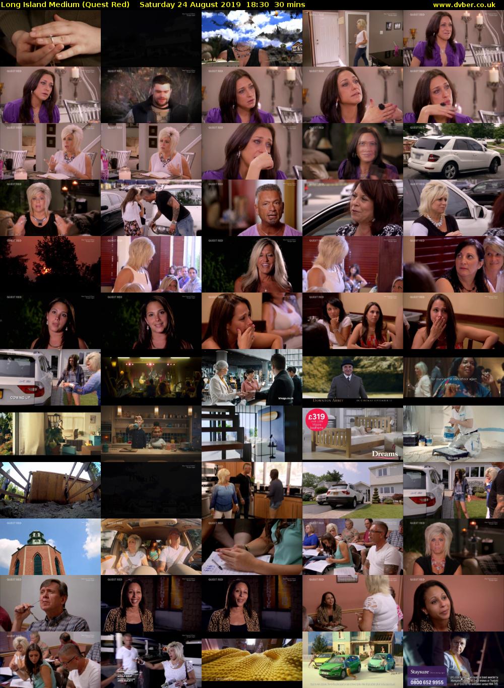 Long Island Medium (Quest Red) Saturday 24 August 2019 18:30 - 19:00
