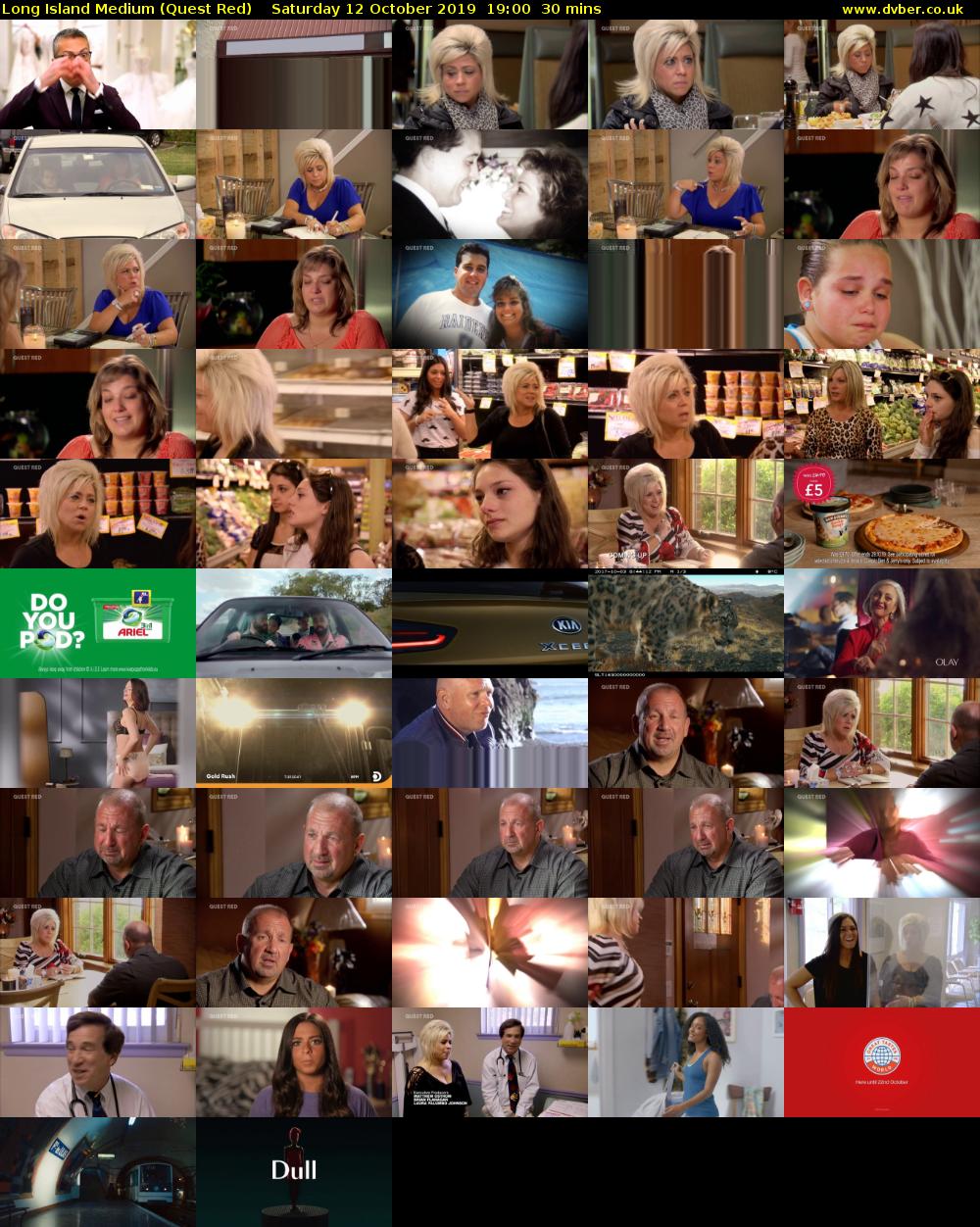 Long Island Medium (Quest Red) Saturday 12 October 2019 19:00 - 19:30
