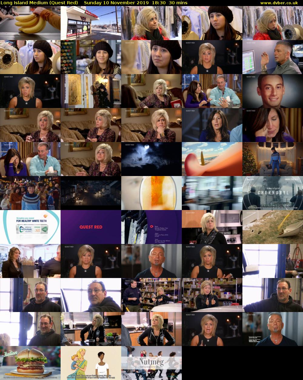 Long Island Medium (Quest Red) Sunday 10 November 2019 18:30 - 19:00