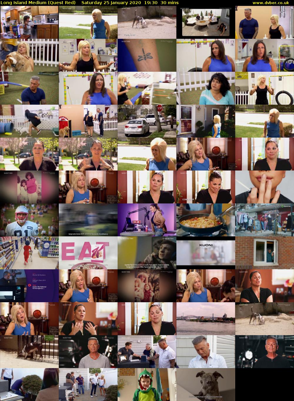 Long Island Medium (Quest Red) Saturday 25 January 2020 19:30 - 20:00