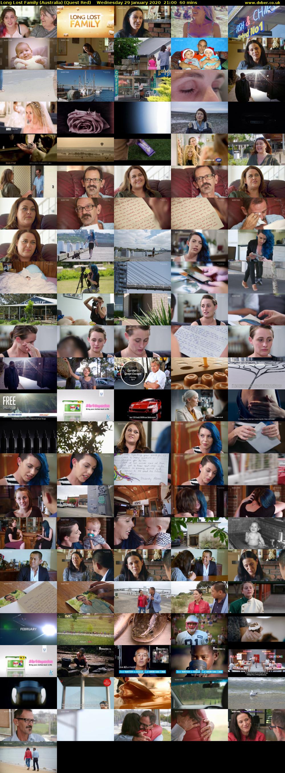 Long Lost Family (Australia) (Quest Red) Wednesday 29 January 2020 21:00 - 22:00