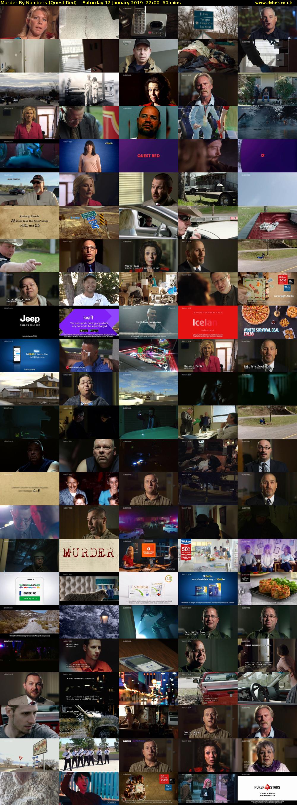 Murder By Numbers (Quest Red) Saturday 12 January 2019 22:00 - 23:00