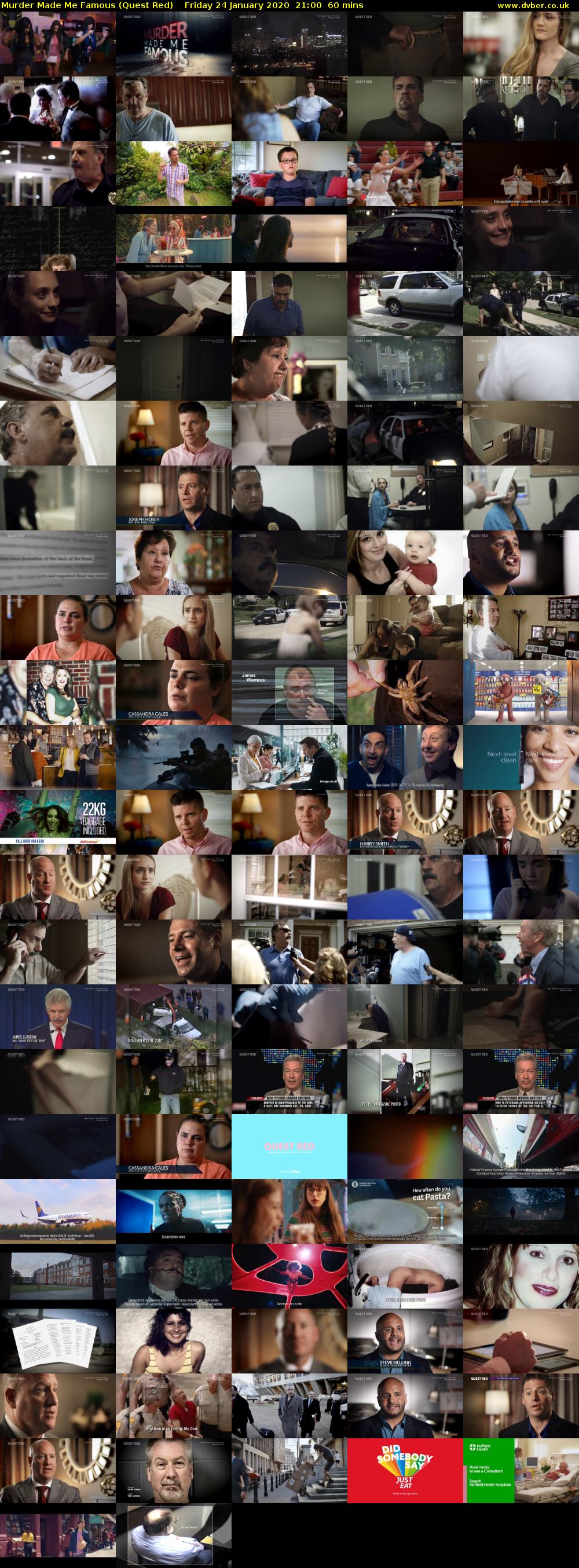 Murder Made Me Famous (Quest Red) Friday 24 January 2020 21:00 - 22:00
