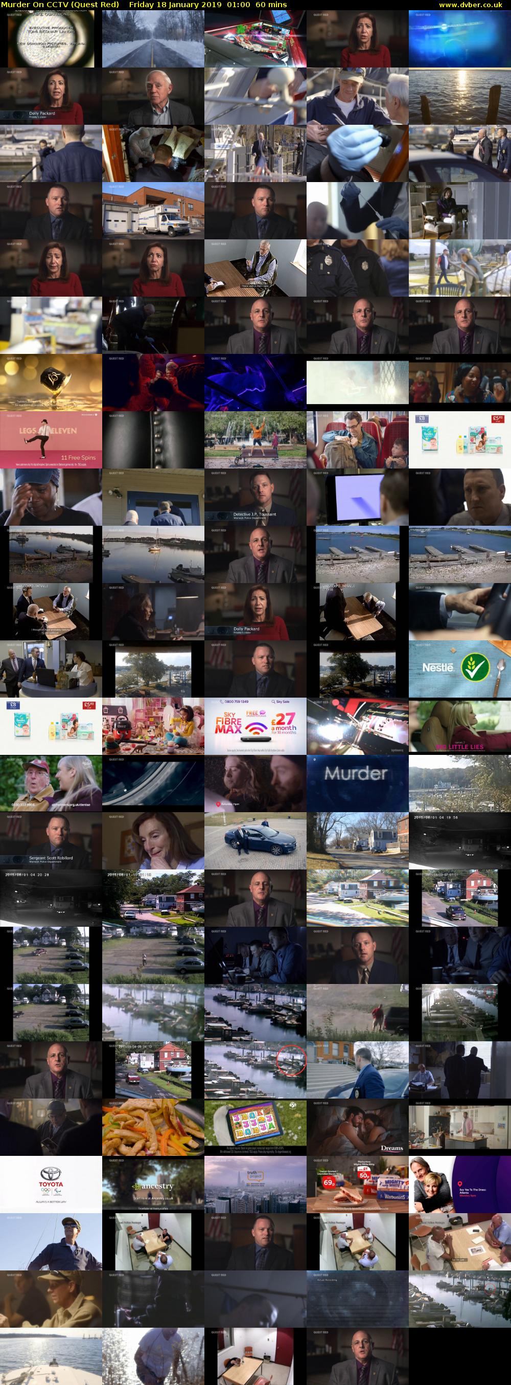 Murder On CCTV (Quest Red) Friday 18 January 2019 01:00 - 02:00