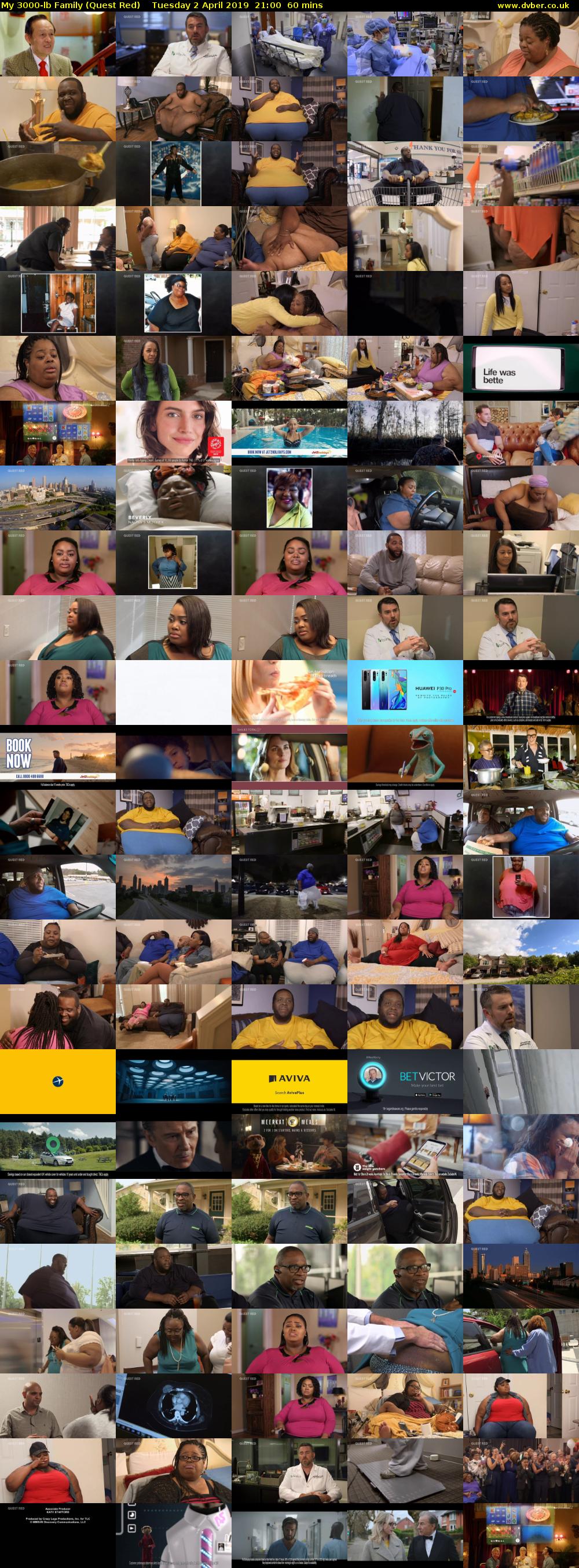 My 3000-lb Family (Quest Red) Tuesday 2 April 2019 21:00 - 22:00