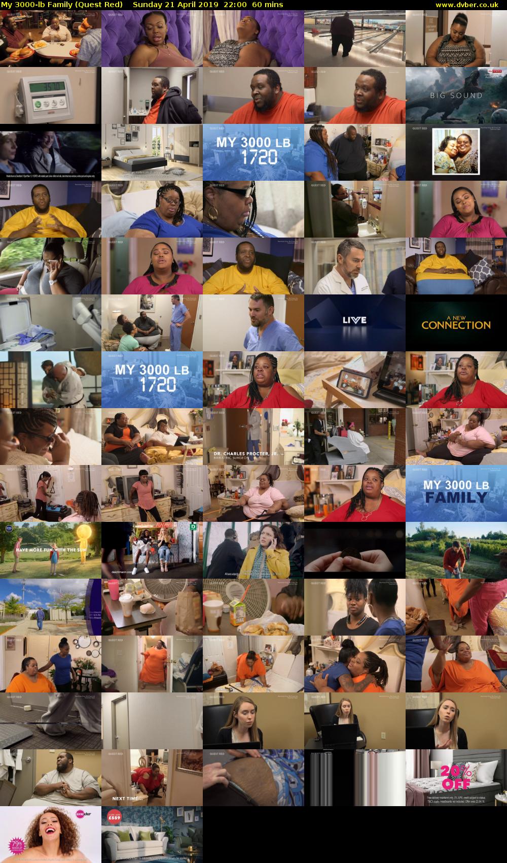 My 3000-lb Family (Quest Red) Sunday 21 April 2019 22:00 - 23:00