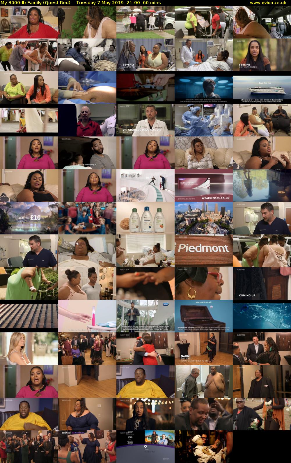 My 3000-lb Family (Quest Red) Tuesday 7 May 2019 21:00 - 22:00