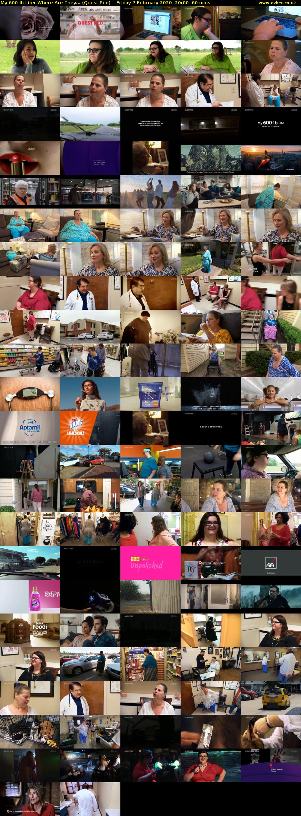 My 600-lb Life: Where Are They... (Quest Red) Friday 7 February 2020 20:00 - 21:00