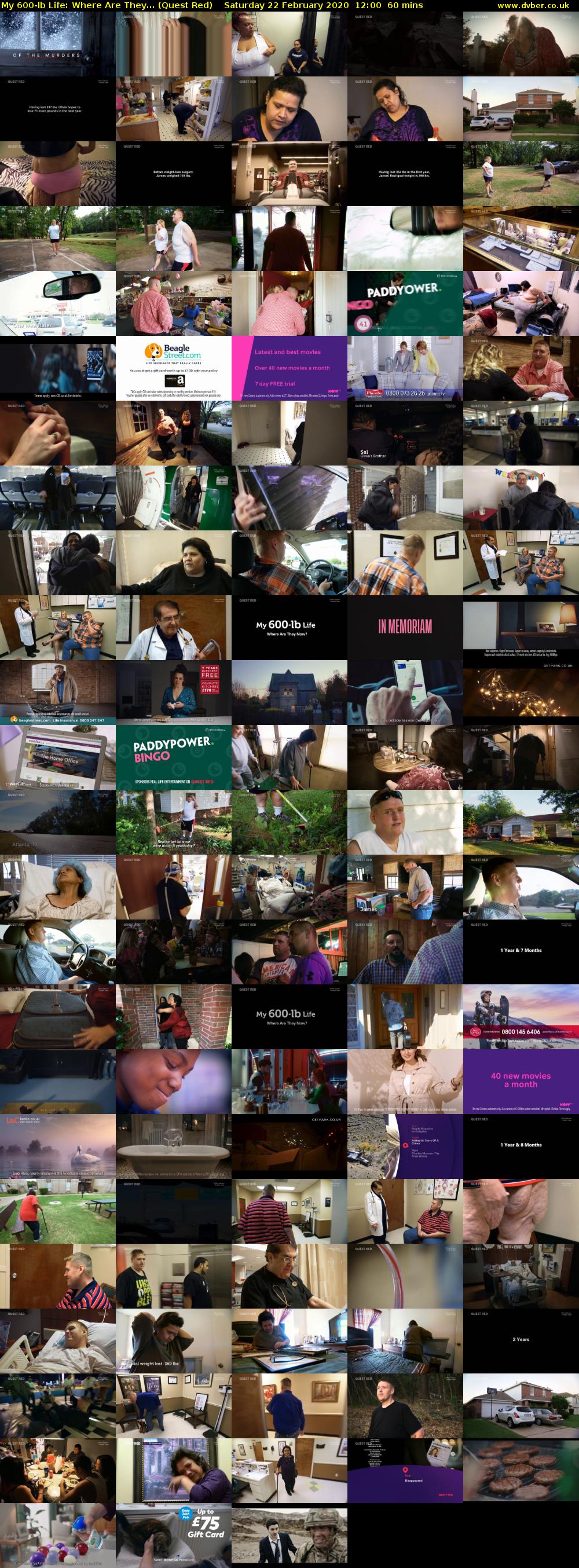 My 600-lb Life: Where Are They... (Quest Red) Saturday 22 February 2020 12:00 - 13:00