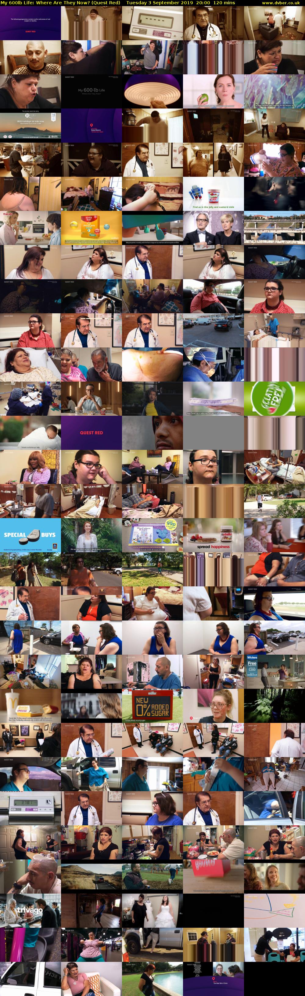 My 600lb Life: Where Are They Now? (Quest Red) Tuesday 3 September 2019 20:00 - 22:00