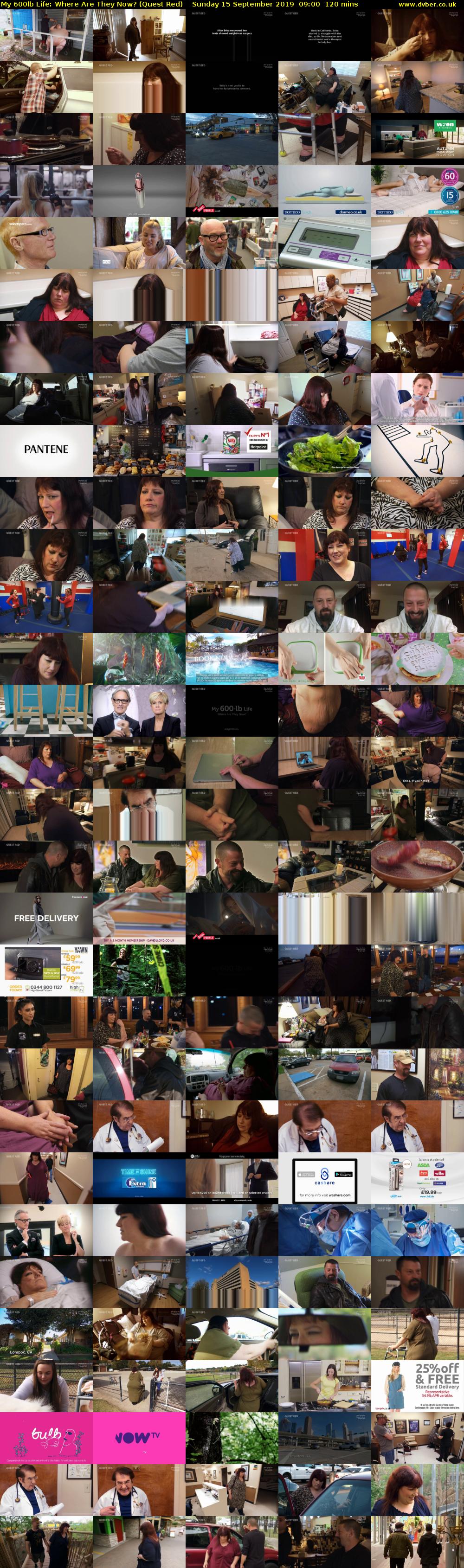 My 600lb Life: Where Are They Now? (Quest Red) Sunday 15 September 2019 09:00 - 11:00