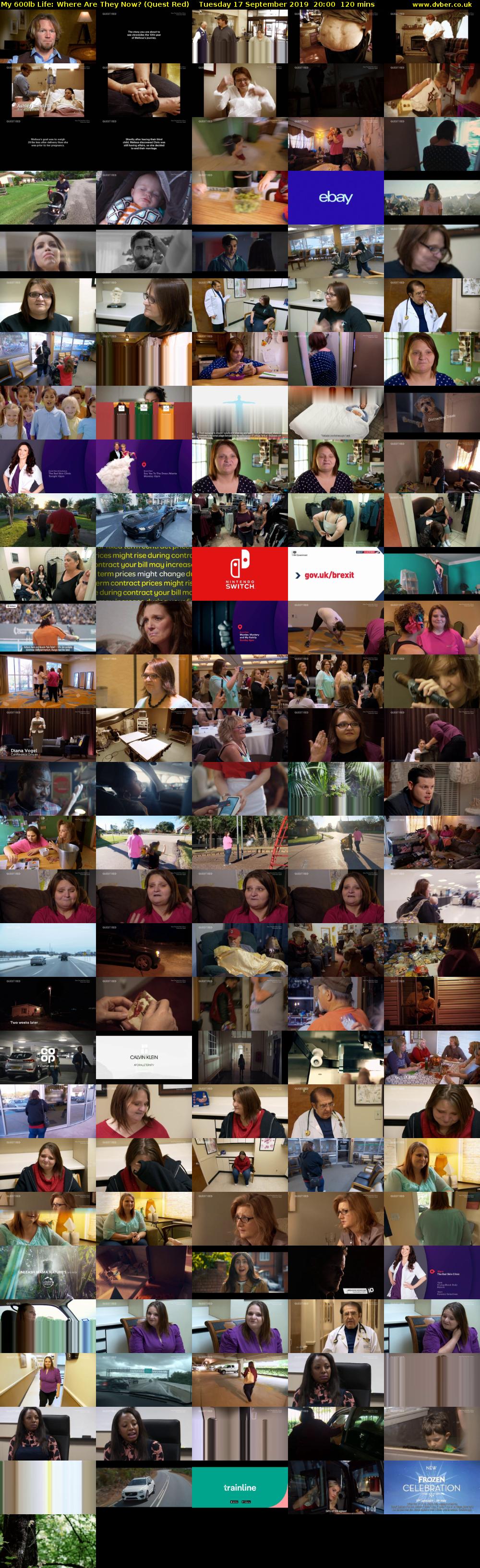 My 600lb Life: Where Are They Now? (Quest Red) Tuesday 17 September 2019 20:00 - 22:00