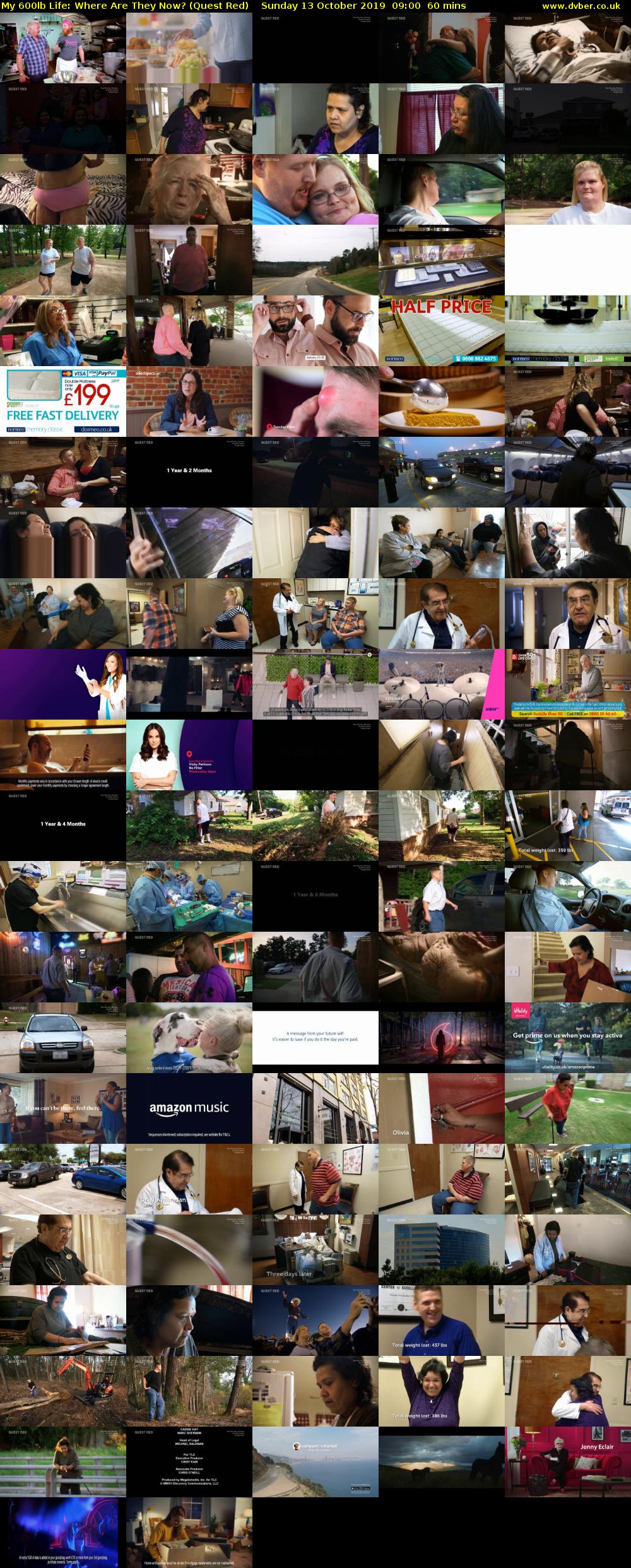 My 600lb Life: Where Are They Now? (Quest Red) Sunday 13 October 2019 09:00 - 10:00