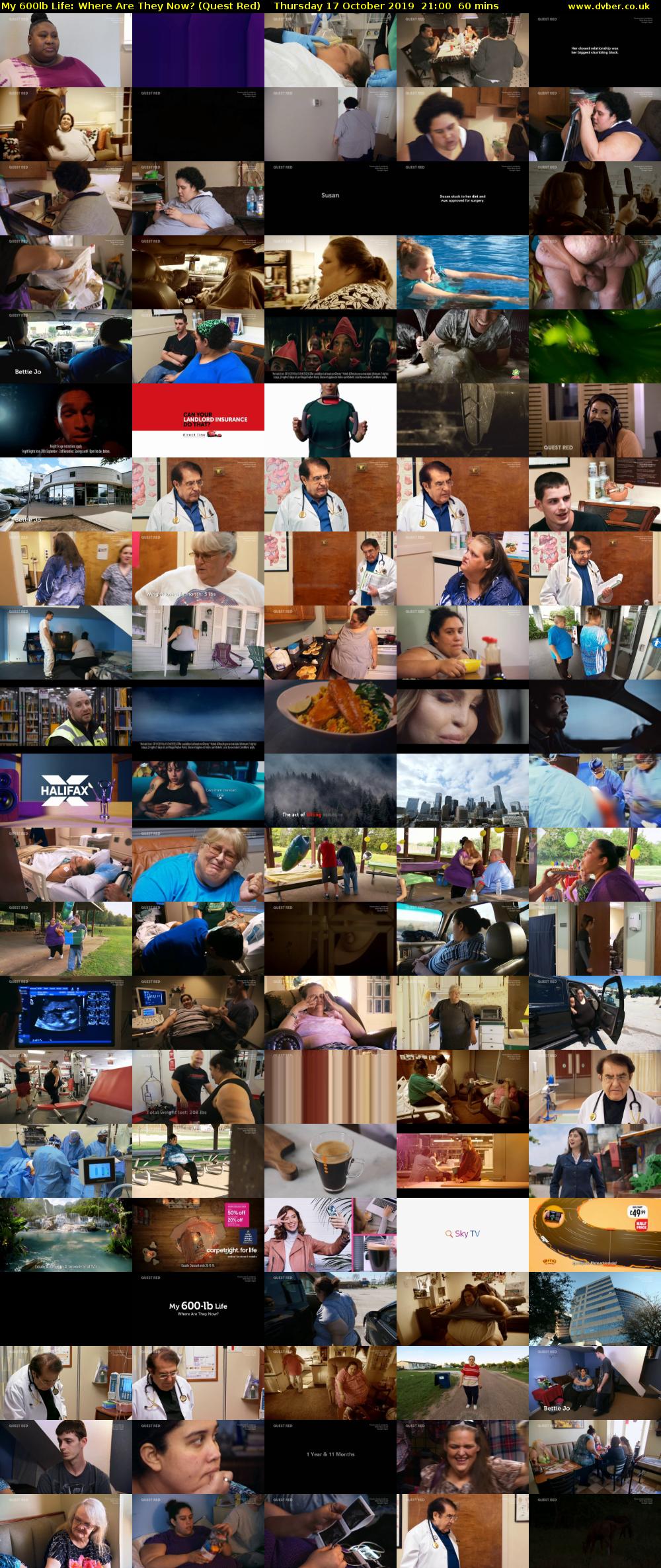 My 600lb Life: Where Are They Now? (Quest Red) Thursday 17 October 2019 21:00 - 22:00