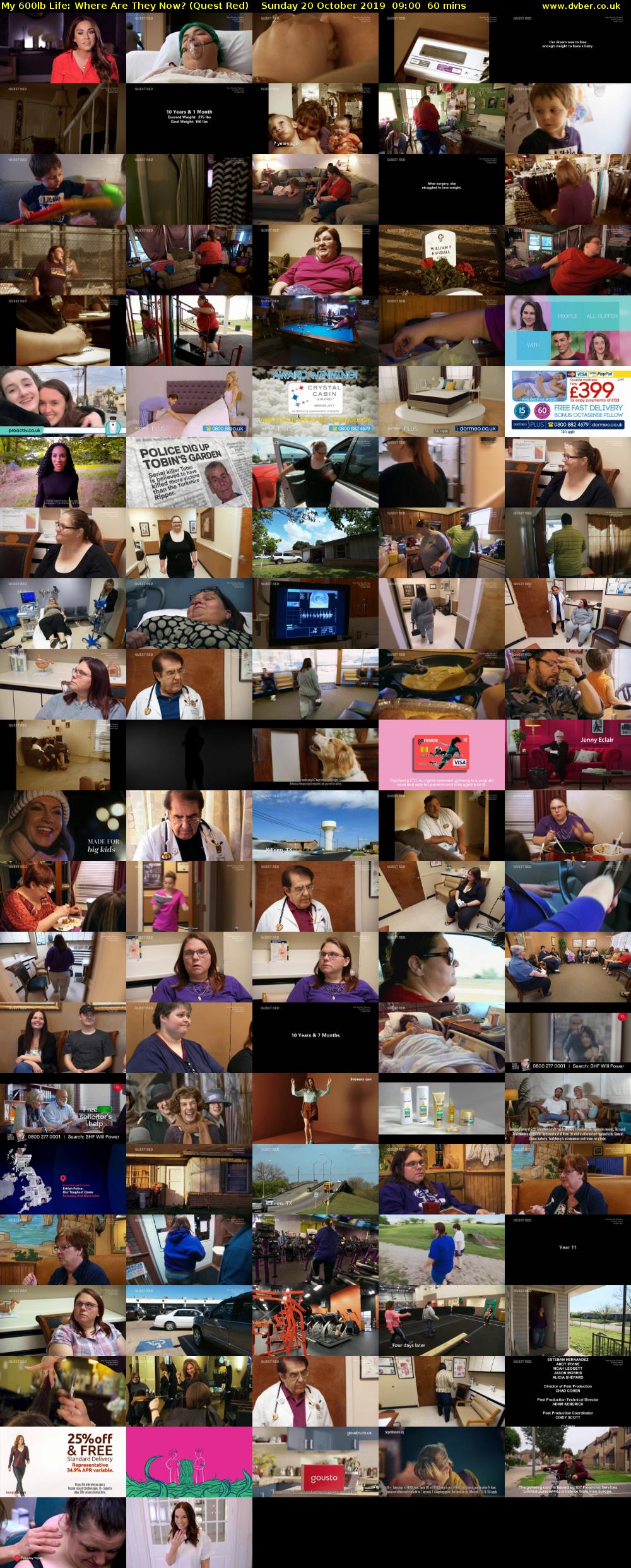 My 600lb Life: Where Are They Now? (Quest Red) Sunday 20 October 2019 09:00 - 10:00