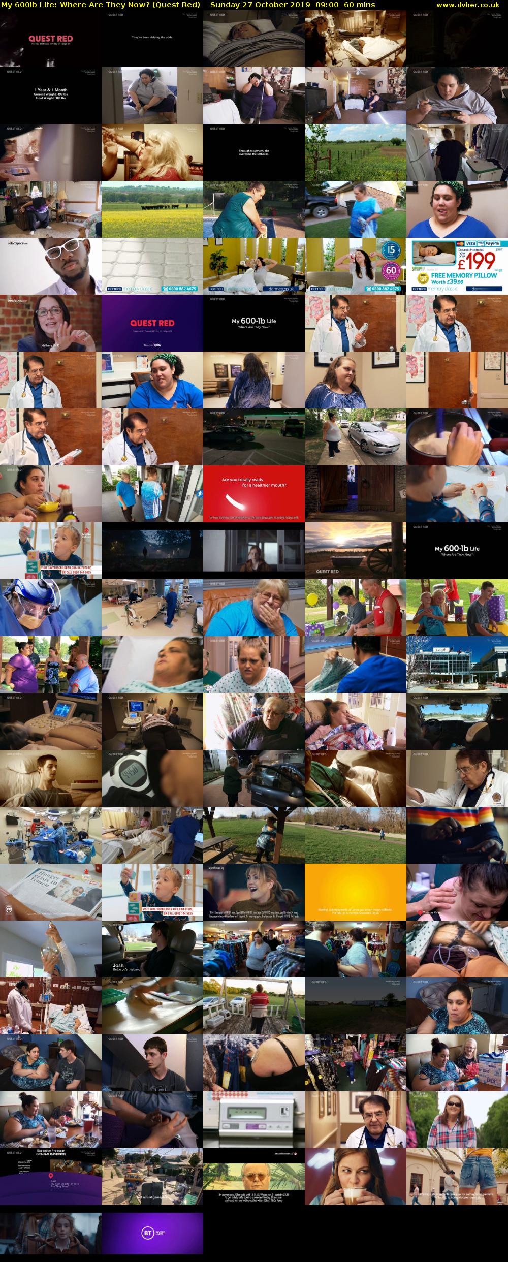 My 600lb Life: Where Are They Now? (Quest Red) Sunday 27 October 2019 09:00 - 10:00