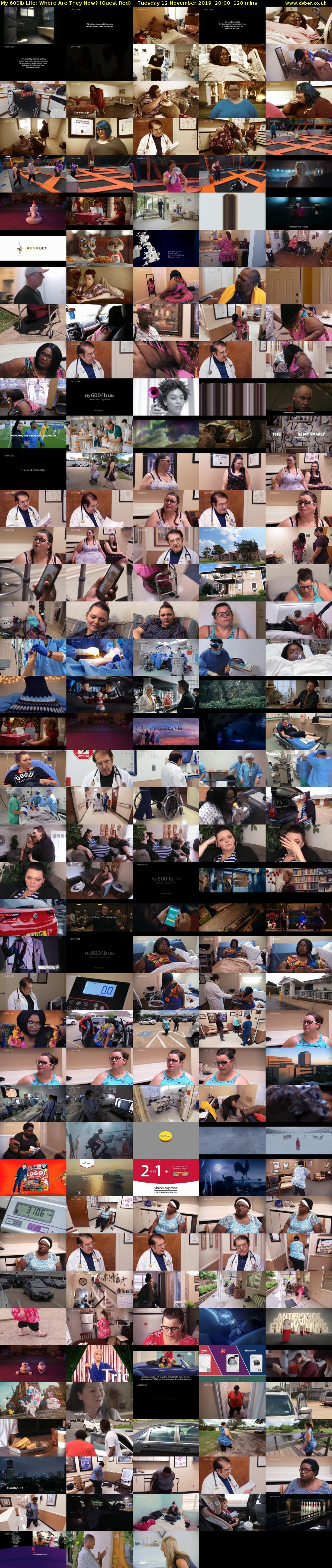 My 600lb Life: Where Are They Now? (Quest Red) Tuesday 12 November 2019 20:00 - 22:00