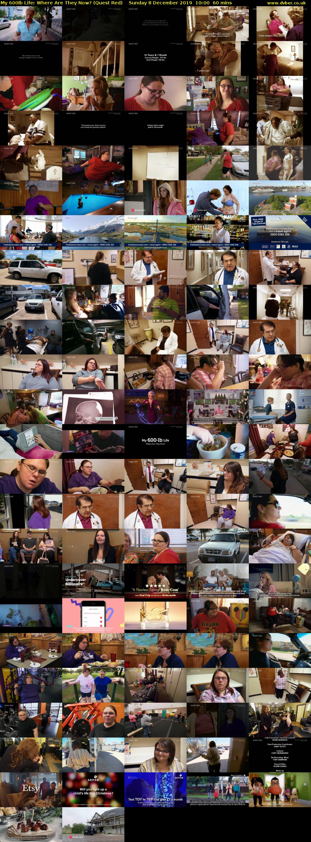 My 600lb Life: Where Are They Now? (Quest Red) Sunday 8 December 2019 10:00 - 11:00